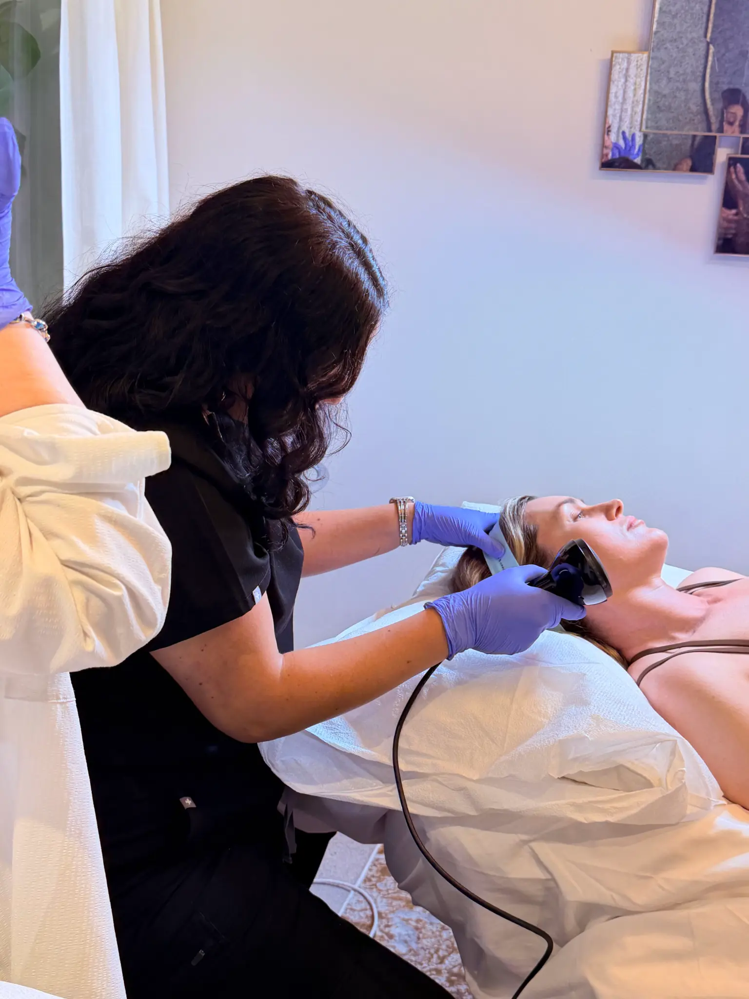 Julianna and Mikail performing Morpheus8 Burst treatment for Medical Director Dr. Jamie Fleming at La Cima in Scottsdale
