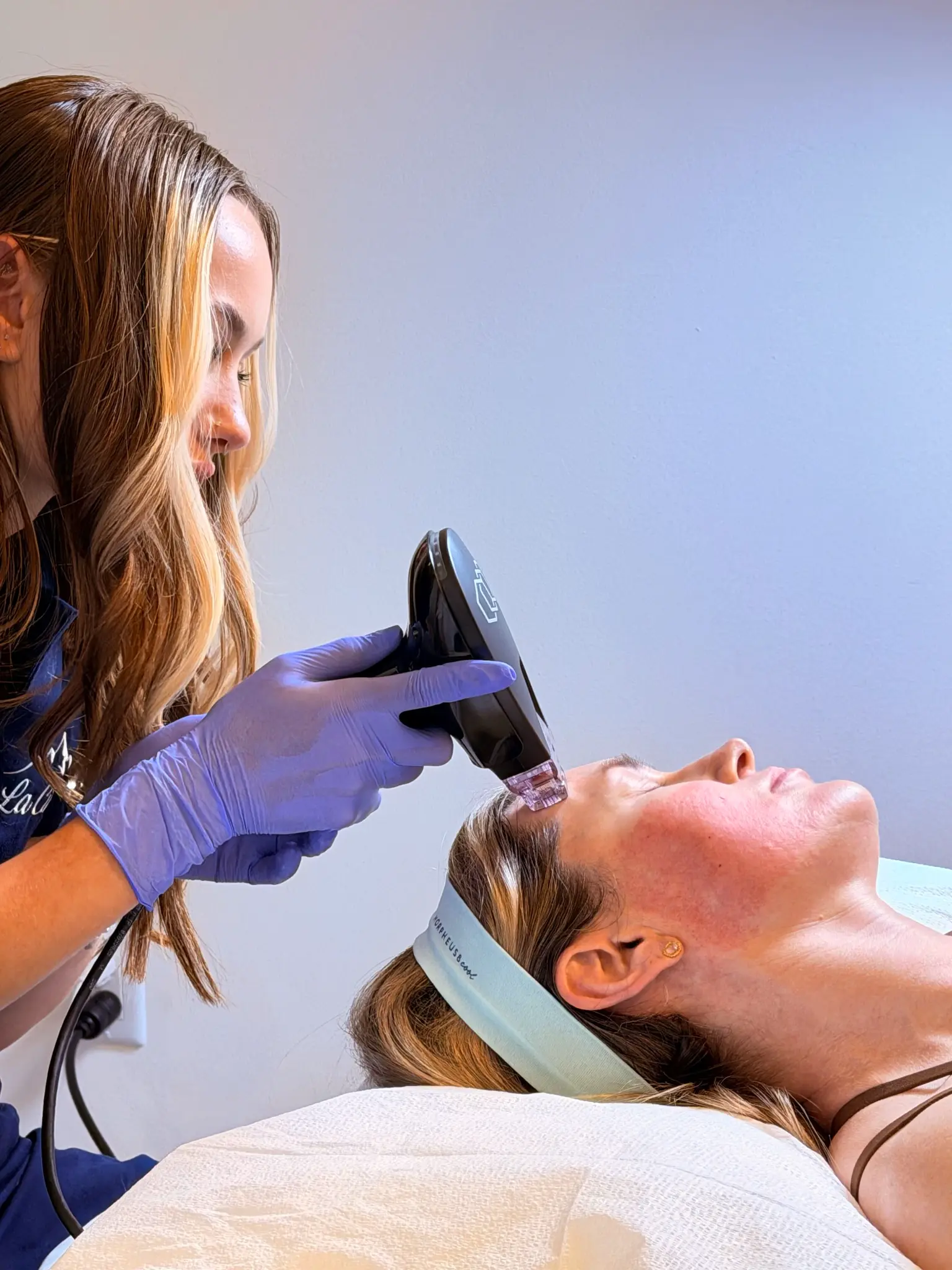 Morpheus8 Burst facial treatment for La Cima Medical Director Dr. Jamie Fleming in Scottsdale